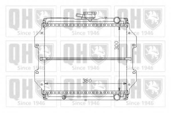 QUINTON HAZELL QER1371 Радіатор, охолодження двигуна