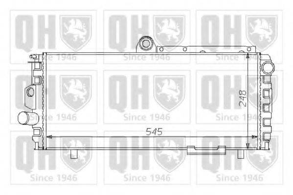 QUINTON HAZELL QER1440 Радіатор, охолодження двигуна