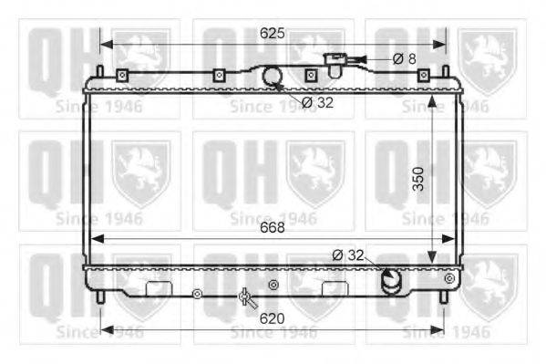 QUINTON HAZELL QER1647 Радіатор, охолодження двигуна