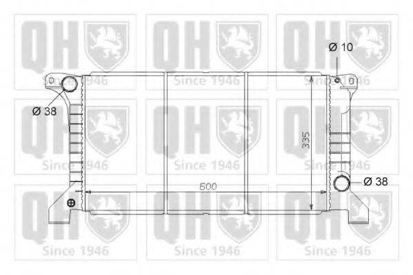 QUINTON HAZELL QER1651 Радіатор, охолодження двигуна