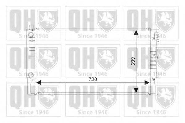QUINTON HAZELL QER2006 Радіатор, охолодження двигуна