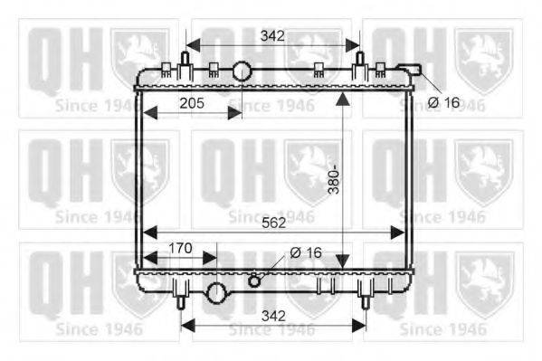 QUINTON HAZELL QER2285 Радіатор, охолодження двигуна