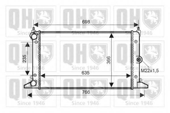 QUINTON HAZELL QER2352 Радіатор, охолодження двигуна