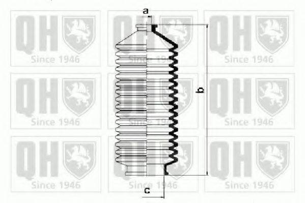 QUINTON HAZELL QG1224 Комплект пильника, рульове керування