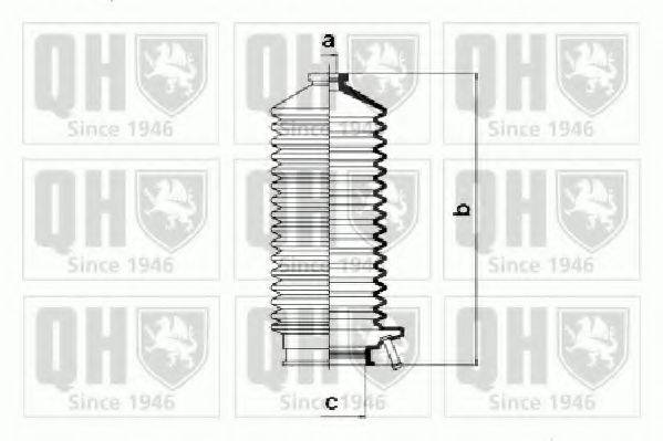 QUINTON HAZELL QG1232 Комплект пильника, рульове керування
