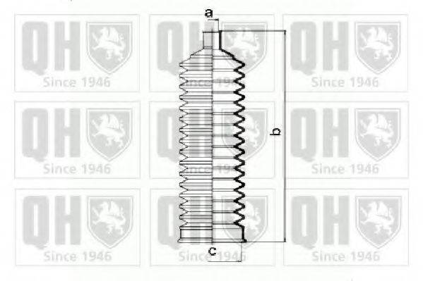 QUINTON HAZELL QG1378 Комплект пильника, рульове керування