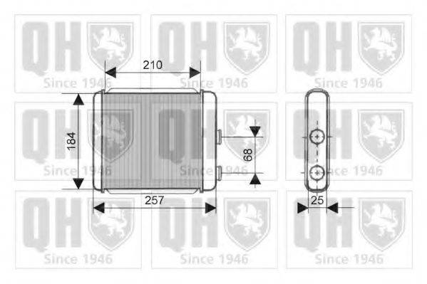 QUINTON HAZELL QHR2128 Теплообмінник, опалення салону
