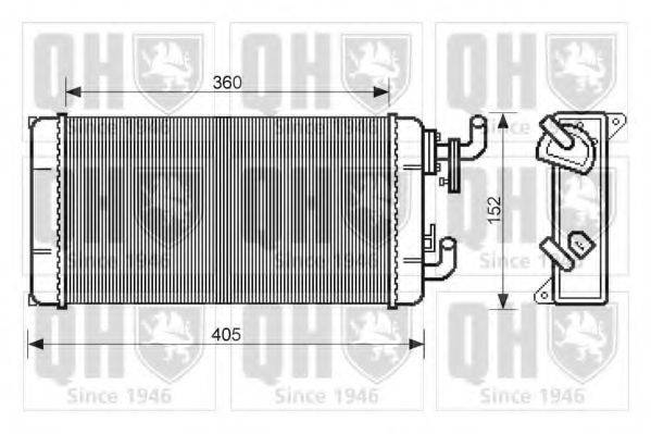QUINTON HAZELL QHR2212 Теплообмінник, опалення салону