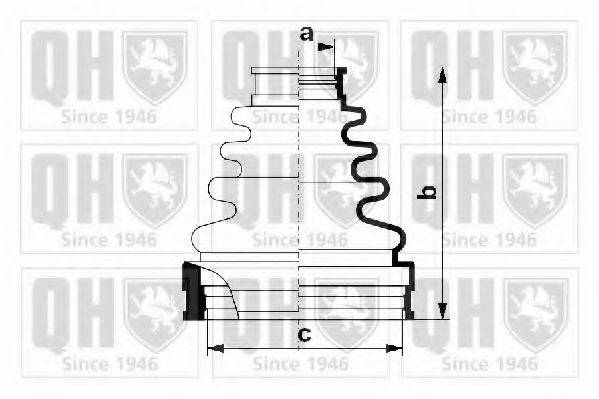 QUINTON HAZELL QJB1048 Комплект пильника, приводний вал