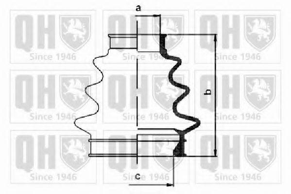 QUINTON HAZELL QJB1089 Комплект пильника, приводний вал