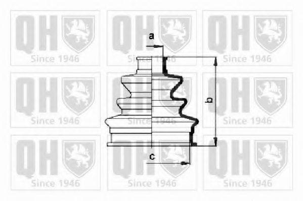 QUINTON HAZELL QJB119 Комплект пильника, приводний вал