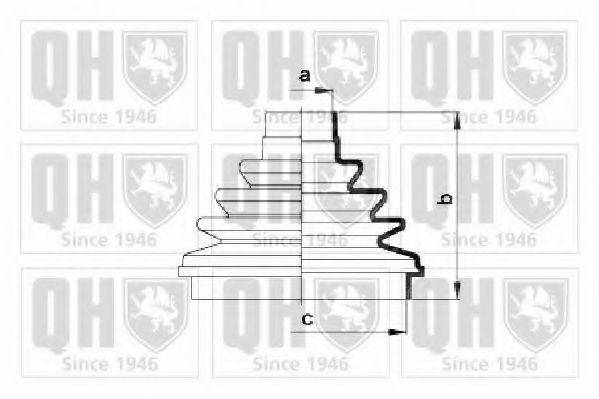 QUINTON HAZELL QJB2722 Комплект пильника, приводний вал