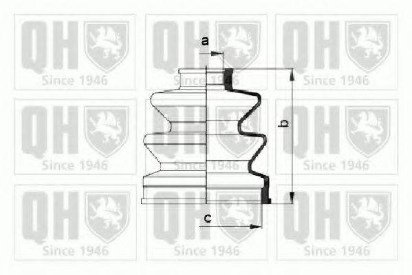 QUINTON HAZELL QJB826 Комплект пильника, приводний вал