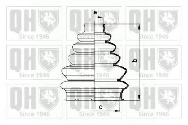 QUINTON HAZELL QJB856 Комплект пильника, приводний вал