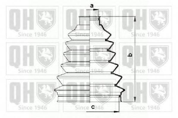 QUINTON HAZELL QJB883 Комплект пильника, приводний вал