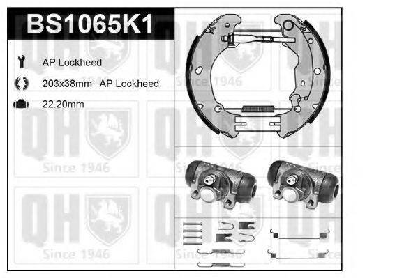 QUINTON HAZELL BS1065K1 Комплект гальм, барабанний гальмівний механізм