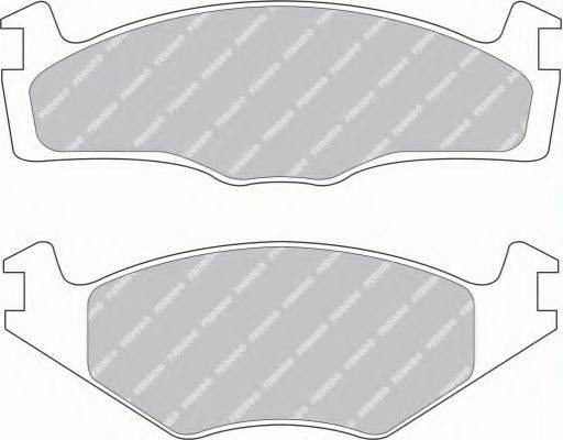 FERODO FDB1072G Комплект гальмівних колодок, дискове гальмо