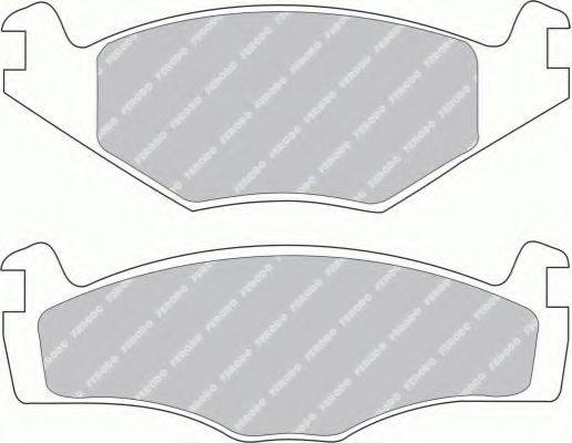 FERODO FDB419G Комплект гальмівних колодок, дискове гальмо