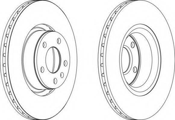 FERODO DDF1291C1 гальмівний диск