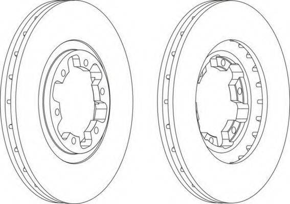 FERODO DDF16261 гальмівний диск