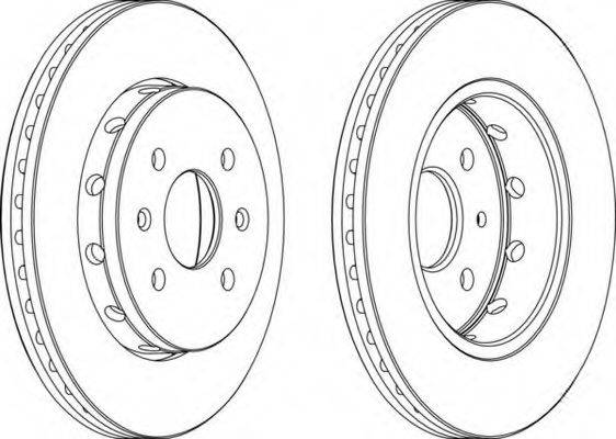 FERODO DDF16281 гальмівний диск