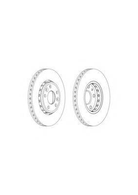 FERODO DDF17261 гальмівний диск