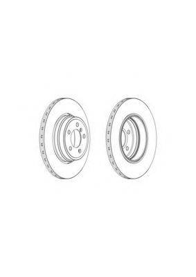 FERODO DDF19361 гальмівний диск