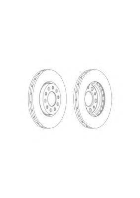 FERODO DDF19561 гальмівний диск