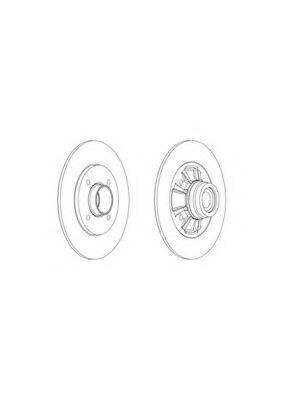 FERODO DDF19841 гальмівний диск