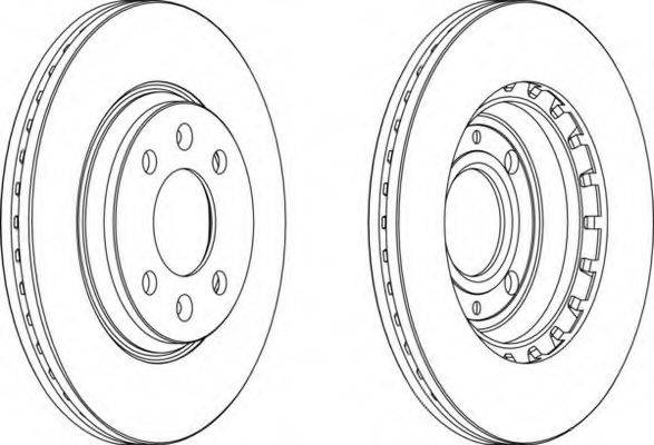 FERODO DDF3541 гальмівний диск