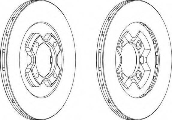 FERODO DDF4301 гальмівний диск