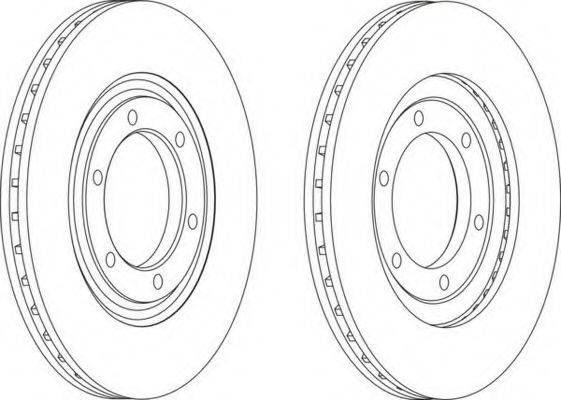 FERODO DDF6021 гальмівний диск