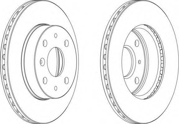 FERODO DDF6491 гальмівний диск