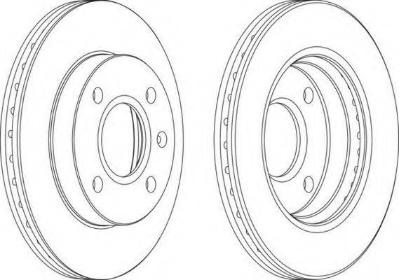 FERODO DDF7661 гальмівний диск