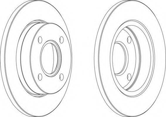 FERODO DDF845C1 гальмівний диск