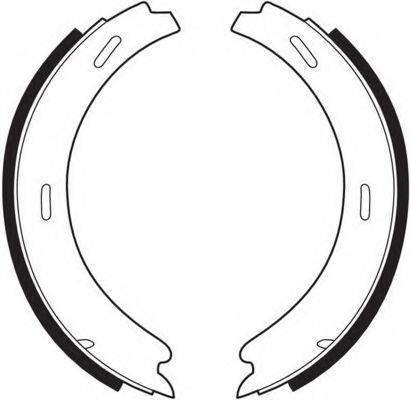 FERODO FSB196 Комплект гальмівних колодок, стоянкова гальмівна система