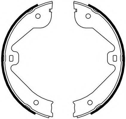 FERODO FSB4000 Комплект гальмівних колодок, стоянкова гальмівна система