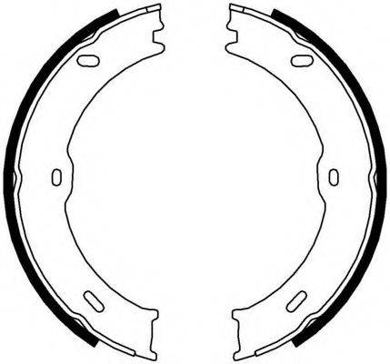 FERODO FSB4001 Комплект гальмівних колодок, стоянкова гальмівна система