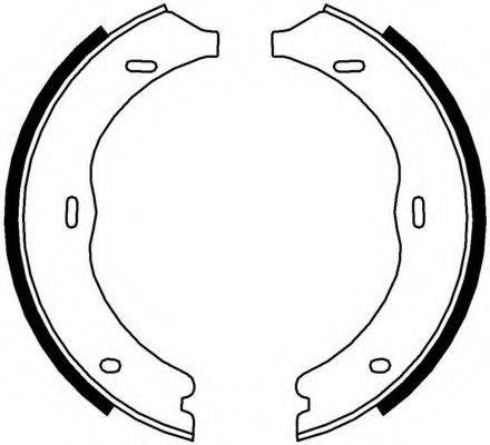 FERODO FSB4003 Комплект гальмівних колодок, стоянкова гальмівна система