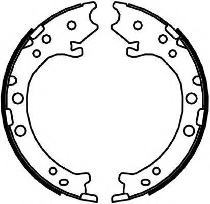 FERODO FSB4044 Комплект гальмівних колодок, стоянкова гальмівна система