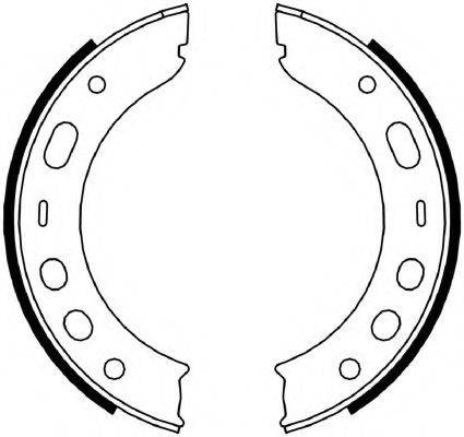 FERODO FSB4056 Комплект гальмівних колодок, стоянкова гальмівна система