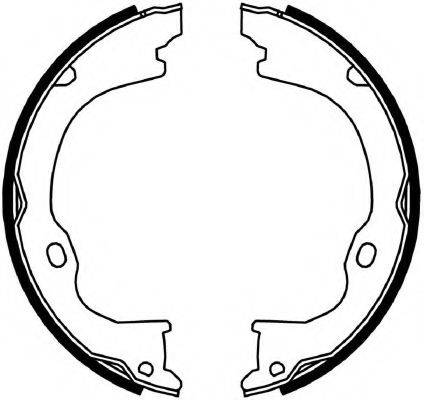 FERODO FSB4060 Комплект гальмівних колодок, стоянкова гальмівна система