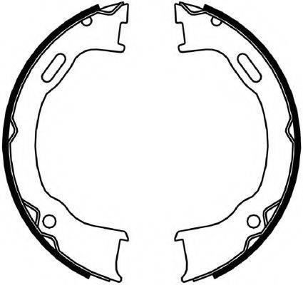 FERODO FSB4061 Комплект гальмівних колодок, стоянкова гальмівна система