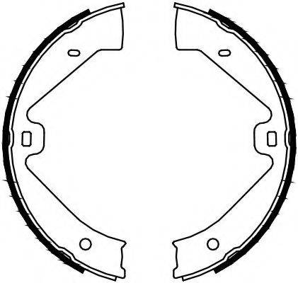 FERODO FSB4129 Комплект гальмівних колодок, стоянкова гальмівна система