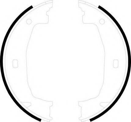 FERODO FSB592 Комплект гальмівних колодок, стоянкова гальмівна система