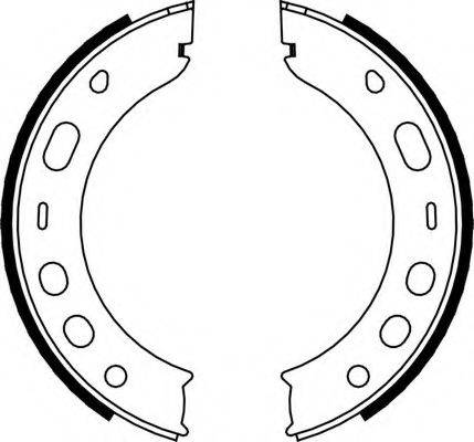 FERODO FSB667 Комплект гальмівних колодок, стоянкова гальмівна система