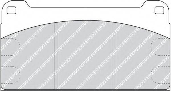 FERODO FCV958 Комплект гальмівних колодок, дискове гальмо