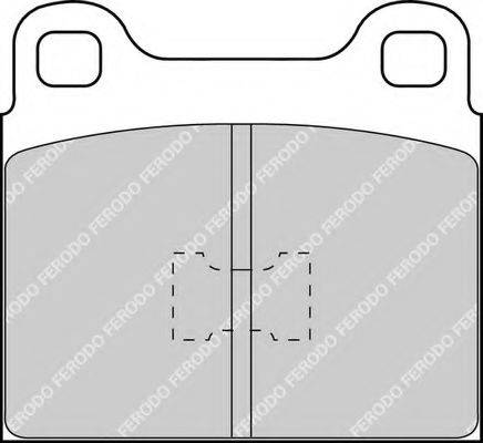 FERODO FDB105 Комплект гальмівних колодок, дискове гальмо