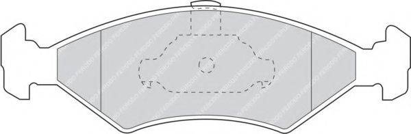 FERODO FDB1081 Комплект гальмівних колодок, дискове гальмо