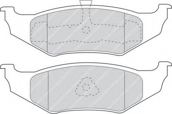 FERODO FDB1099 Комплект гальмівних колодок, дискове гальмо
